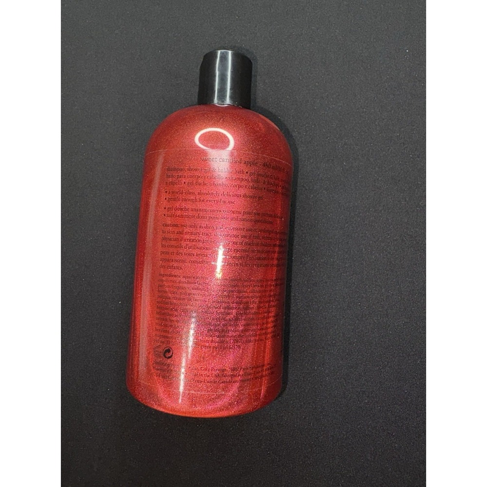 Philosophy Sweet Candied Apple Hydrating Shower Gel Shampoo 16oz New - Picture 6 of 6
